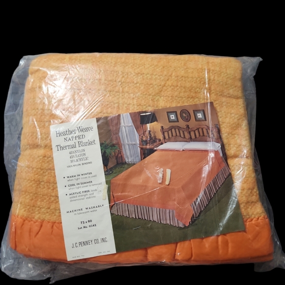 jcpenney Bedding Jc Penny Vintage Heather Weave Thermal Blanket